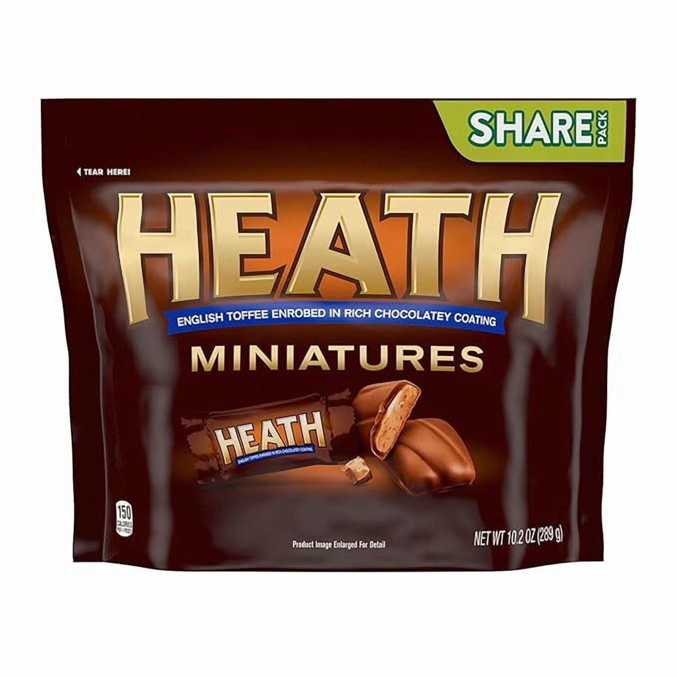 Heath Chocolate Toffee Bars, Miniatures 10.2 oz
