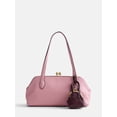 thumbnail image 1 of Free Assembly Women's Faux Suede Shoulder Bag with Mini Bag Charm, Dusty Rose, 1 of 7
