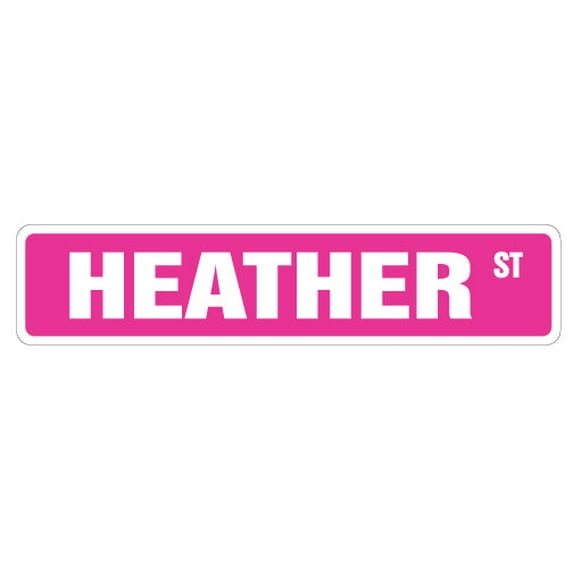 HEATHER Street Sign Childrens Name Room Sign | Indoor/Outdoor | 24" Wide