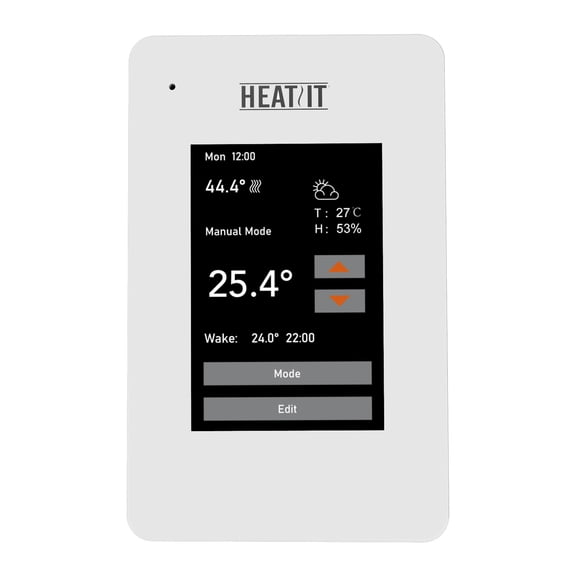 HEATIT ET-7A Touchscreen Programmable Thermostat with Voice Control