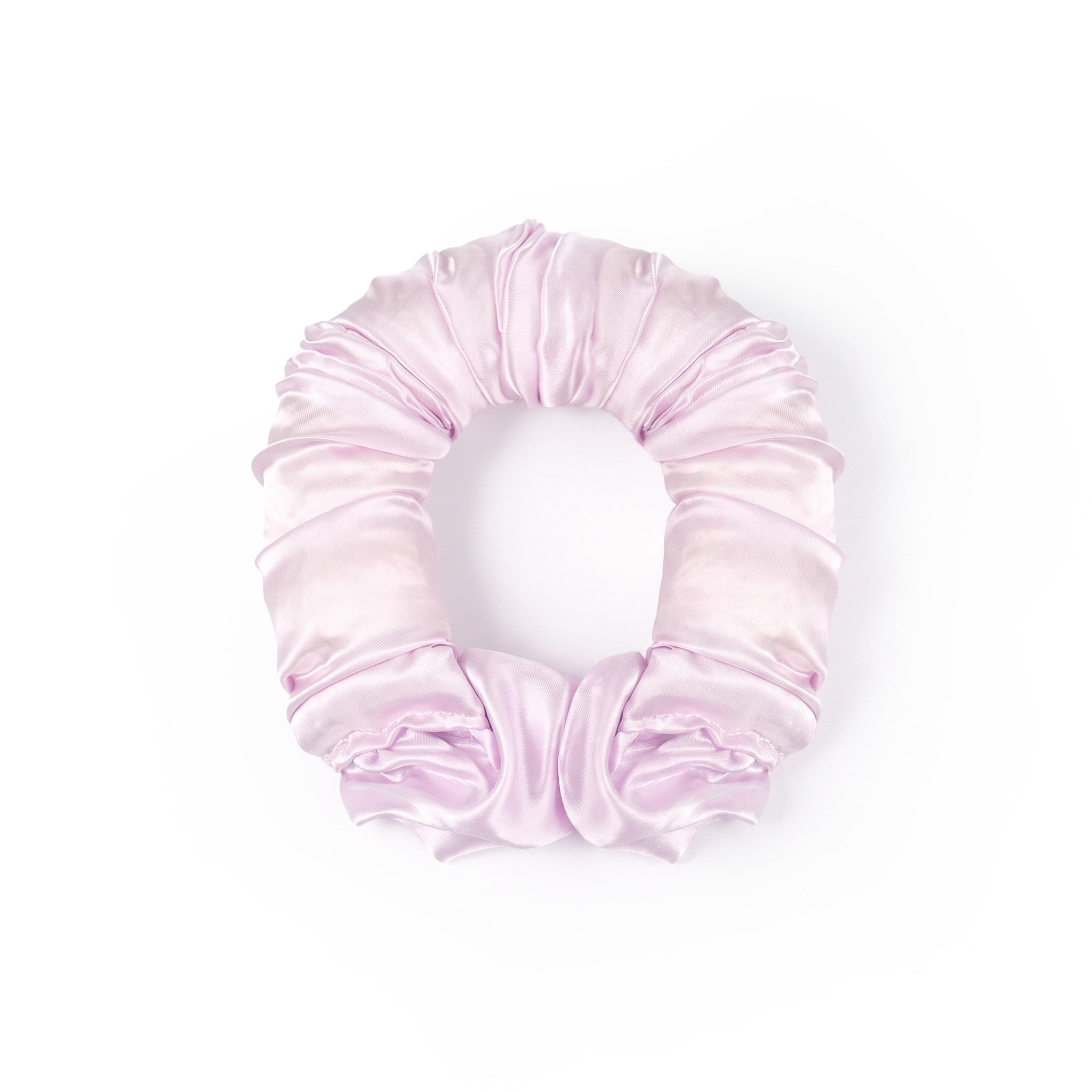 Unwind Pink Heatless All-in-One Hair Curler with Integrated Scrunchie for Soft Curls