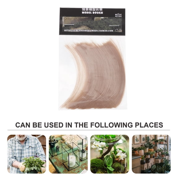 HEATSHAKING 1 Pack Artificial Grass Model Decor for Landscape Building Supplies in Resin Material