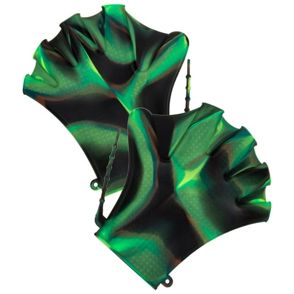 HEATSHAKING 1 Pair Adjustable Paddles for Diving and Swimming 7.9x7.9in