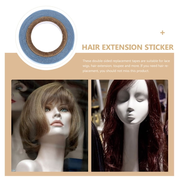 HEATSHAKING 1 Roll Lace Front Hair System Tape Double Sided for Tape Extensions Blue