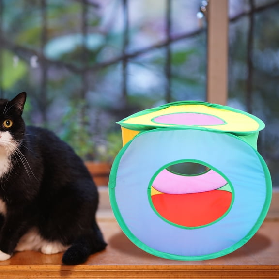 HEATSHAKING 1 Set Breathable Pet Hideout Cat Cube House 38.50X38.50X38.50Cm Foldable Design