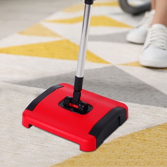 HEATSHAKING 1Set Hand Push Carpet Sweeper for Multi Surface Dust and Hair Removal