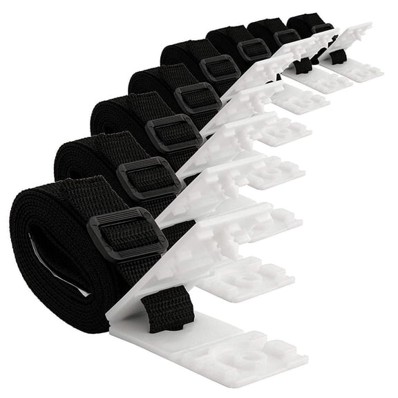 HEATSHAKING 1 Set Solar Pool Cover Straps Solar Blanket Straps with Durable PVC Material