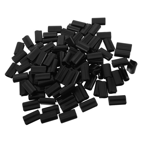 HEATSHAKING 100Pcs Black Car Mat Clips Plastic Floor Mat Retainers Prevent Curling and Lift