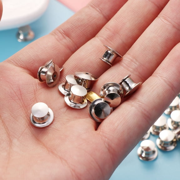 HEATSHAKING 100Pcs Double Sided Rivets Stainless Steel for Arts Decoration and Clothing Repair