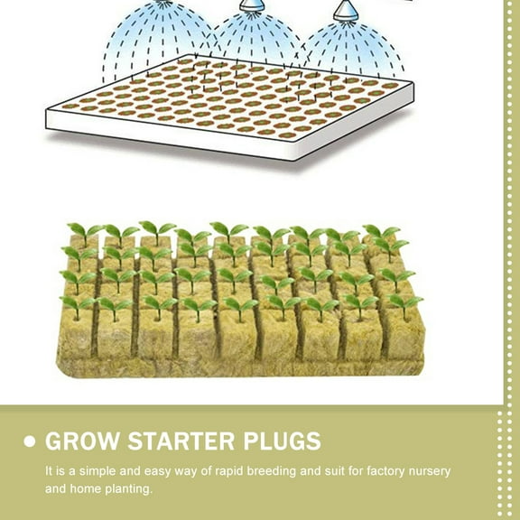 HEATSHAKING 100Pcs Plant Cubes Starting Equipment For Home 4X2.5In