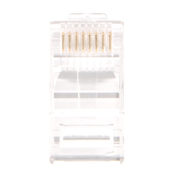 HEATSHAKING 100Pcs Cat5e Rj45 Cable Connectors with Durable Copper and Plastic Material