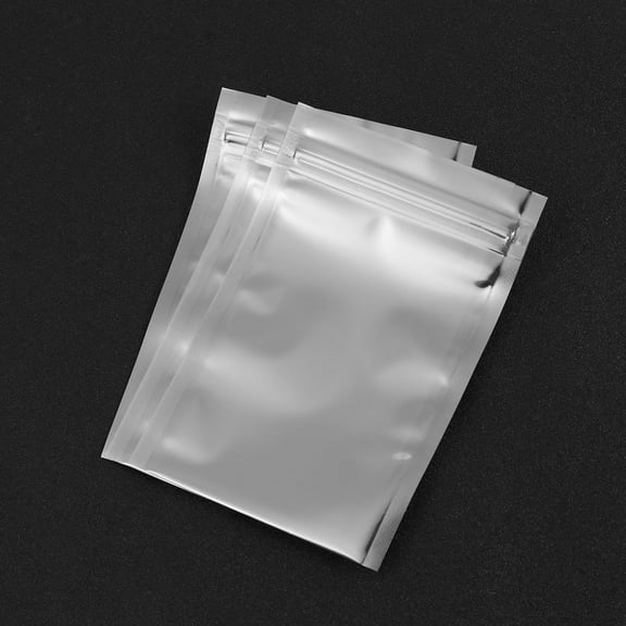 HEATSHAKING 100Pcs Sealer Bags for PC Board in Silver 4.7x3.1x0.04in