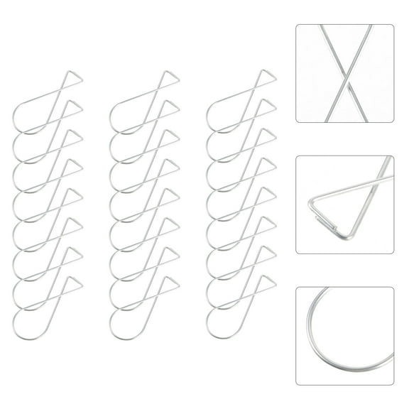 HEATSHAKING 100pcs Ceiling Grid Clip Ceiling Tile Hooks Metal Heavy Duty Classroom Decoration Hooks
