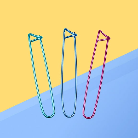 HEATSHAKING 10Pcs Crochet Accessories Yarn Stitch Holder For Knitters Assorted Color 14.5-15.5Cm