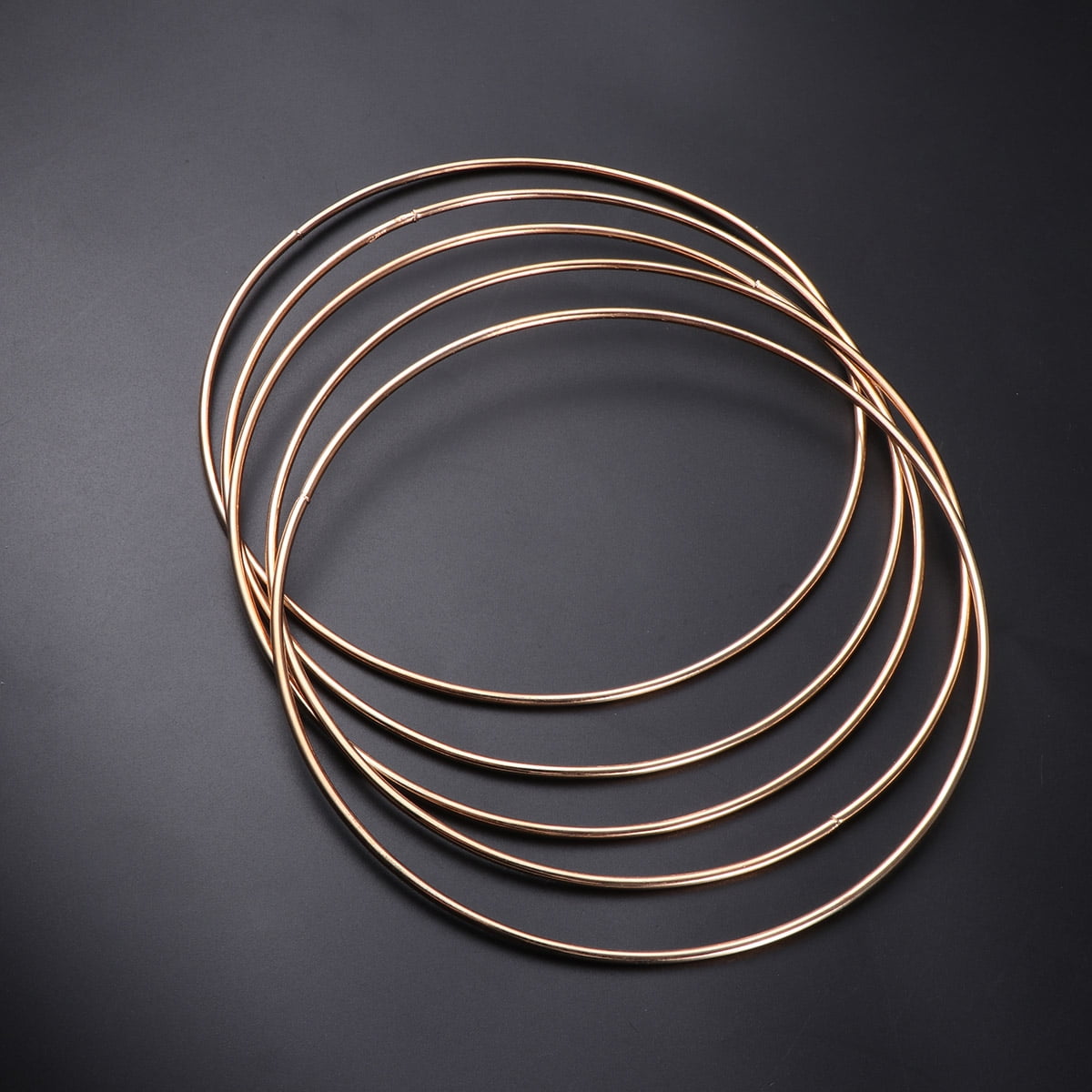 HEATSHAKING 10Pcs Dreamcatcher Accessory Metal Rings Hoops Golden Iron ...