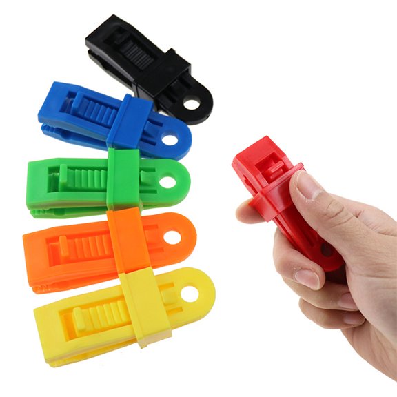HEATSHAKING 10Pcs Durable Tent Clips with Weatherproof Nylon and Shark Tooth Grip for Reliable Outdoor Use