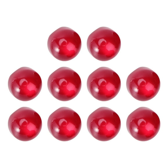 HEATSHAKING 10Pcs Resin Red Circular Buttons for Diy Sewing Knitting Clothes Bags Artwork Handicraft Enthusiasts