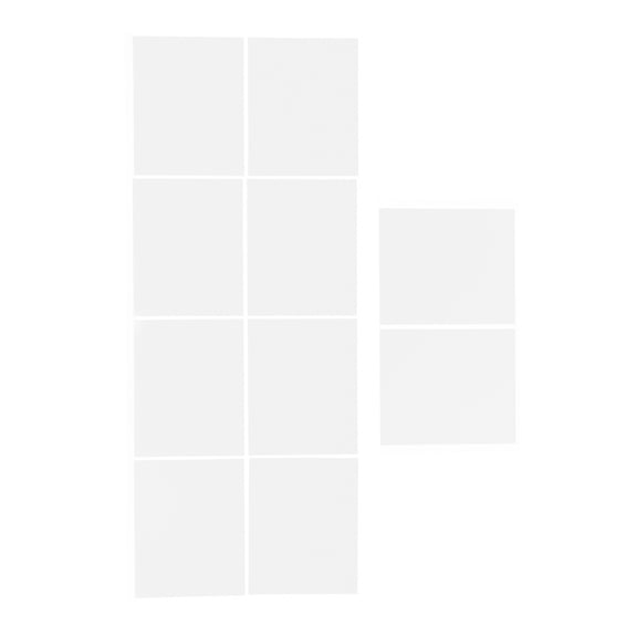 HEATSHAKING 10Pcs White LED Light Diffuser Film Sheets Adhesive Plastic for Ceiling and Strip Light