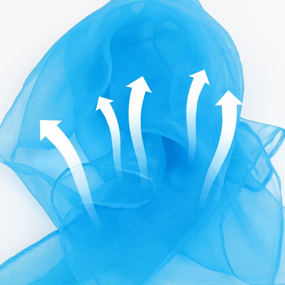HEATSHAKING 12Pcs Acrobatic Activity Scarves Soft Breathable Square Scarves for Performance
