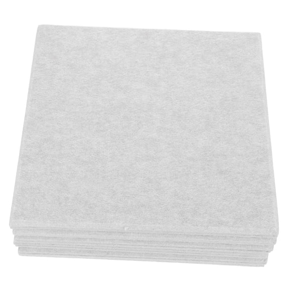 HEATSHAKING 12Pcs Beige Felt Pin Board Tiles Self Adhesive Cork Board Alternative for Home Walls