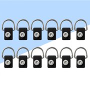HEATSHAKING 12Pcs D-Ring Fishing Rigging Bungee with Countersunk Head Hexagonal Screw 2.4x0.98in