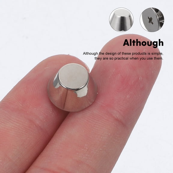 HEATSHAKING Plated Silver Bag Studs Zinc Alloy for DIY Handbag and Purse Projects Durable