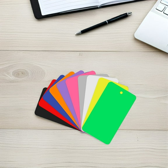 HEATSHAKING 150Pcs Durable Frosted PVC Hanging Tags for Price Labeling and Inventory Management