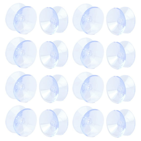 HEATSHAKING 16Pcs Clear Glass Table Top Bumper Pads for Home Use Non Slip Double Sided Adhesion