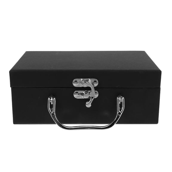 HEATSHAKING 1Pack Black Rectangular Paper Storage Box For Home And Office Use