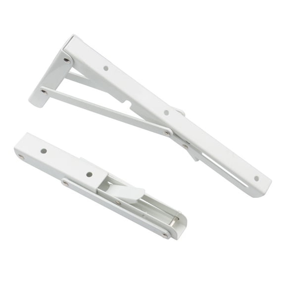 HEATSHAKING 1Pack Floating Folding Shelf Bracket Cold Rolled Steel Durable Bearing Wall Use 10 Inch