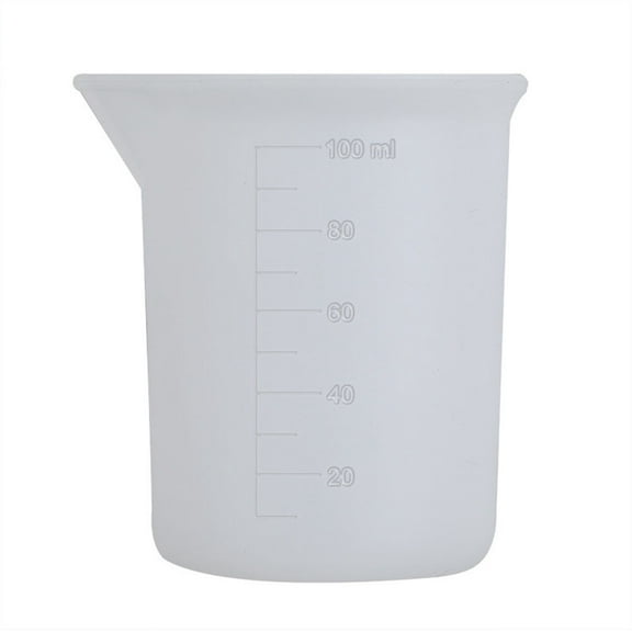 HEATSHAKING 1Pack Milliliter Measuring Cups for Accurate Volume Control in DIY Projects and Baking 100ml Transparent
