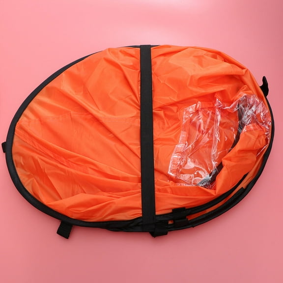 HEATSHAKING 1Pack Orange PVC Canoe Wind Paddle for Kayak Use Outdoor Water Activities 42.52x42.52x15.75 in