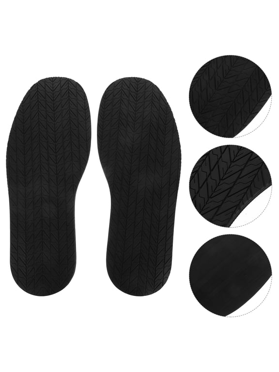 Non-Slip Rubber Shoe Sole Replacement Pads, Black, for Shoes