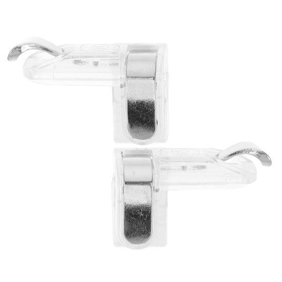 HEATSHAKING 1Pair Mobile Trigger Handles in Transparent Metal for Responsive Phone Shooting Game Controller