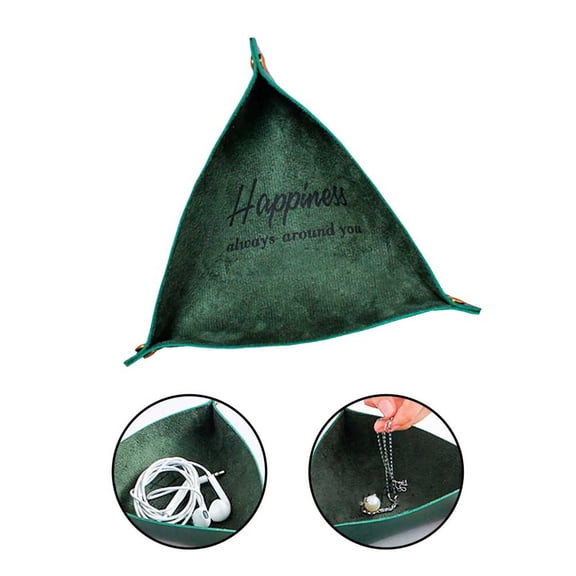 HEATSHAKING Triangle Desktop Jewelry Tray for Keys, Home Office Organizer