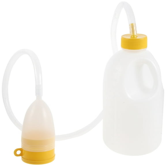 HEATSHAKING 1Pc Portable Male Urinal White Plastic Urine Bottle for Home Care and Patients