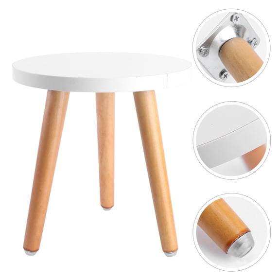 HEATSHAKING 1Pc Wood Flower Pot Stool For Indoor Use Simple Stool Design Natural Wood