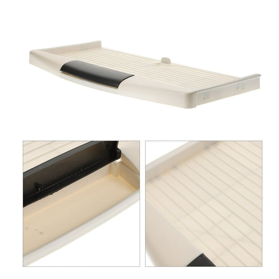 HEATSHAKING 1Pcs Beige ABS Keyboard and Mouse Holder for Office Use 20.1X9.8X1In