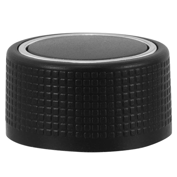 HEATSHAKING 1Pcs Black Rubber Knobs for Car Owners 0.98X0.98X0.59in