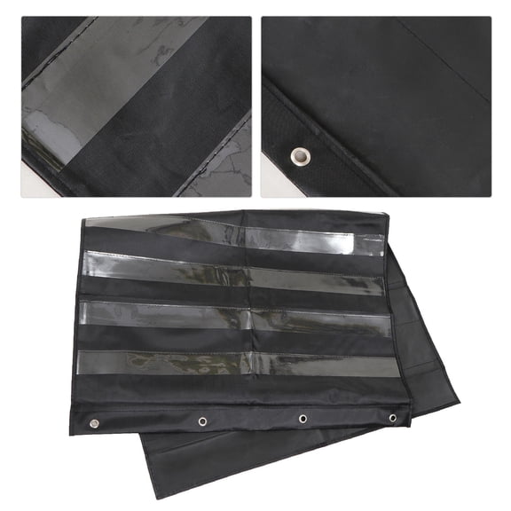 HEATSHAKING 1Pcs Hanging Storage Bag Teacher Storage Solution Transparent Polyester for Classroom 43.23X27.51X0.20in