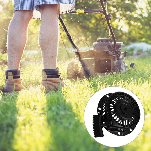 HEATSHAKING 1Pcs Iron Recoil Starter Pull Starter Assembly for Air Hose Fittings 7.00X7.00X1.57in