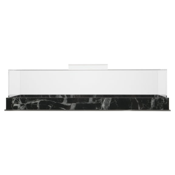 HEATSHAKING 1Pcs Rectangular Cake Stand With Lid Black Acrylic For Pastry Base Bakers Hosts Cooks Party Event Home