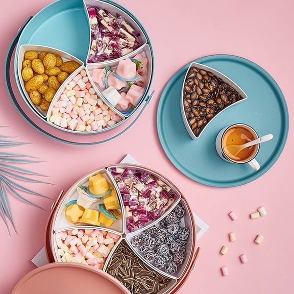 HEATSHAKING 1Pcs Snack Storage Box Candy Nut Serving Container Rectangular For Party