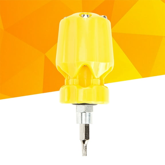 HEATSHAKING 1Pcs Yellow Mini Repair Tool Kit for DIY Projects Multi Function Hand Tools Screwdriver Set