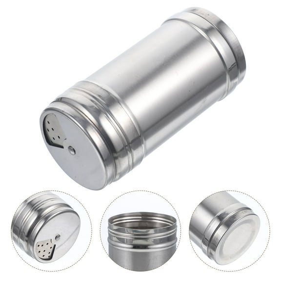 HEATSHAKING 1Set Cylindrical Stainless Steel Seasoning Shaker for Kitchen Use Cooking Baking Outdoor Barbecue