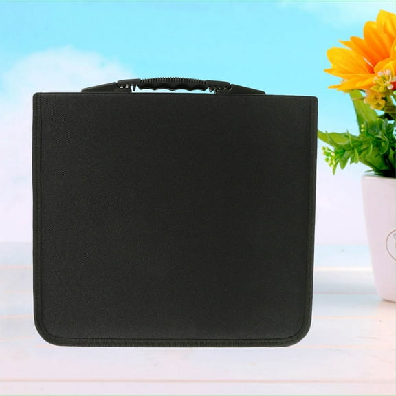 HEATSHAKING 1Set Disk Holder Black Color Rectangular Shape For CD DVD Storage Portable For Travel