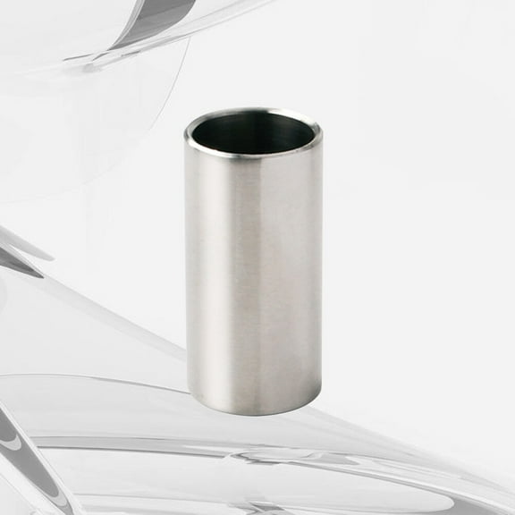 HEATSHAKING 1Set Guitar Slide for Acoustic and Electric Guitars Cylindrical Shape Silver 5.1x2.5x2.5cm