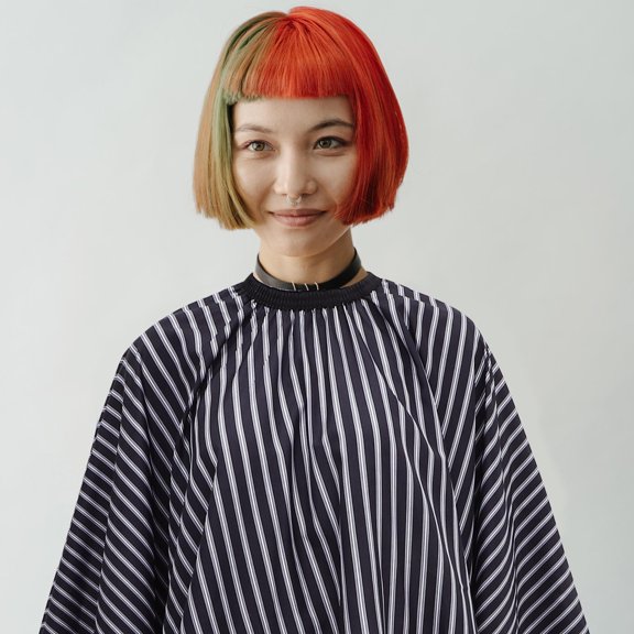 HEATSHAKING 1 Set Cape and Neck Duster Brush, Static-Free Hair Cutting Salon Cape for Hair Styling, Hairdresser Use