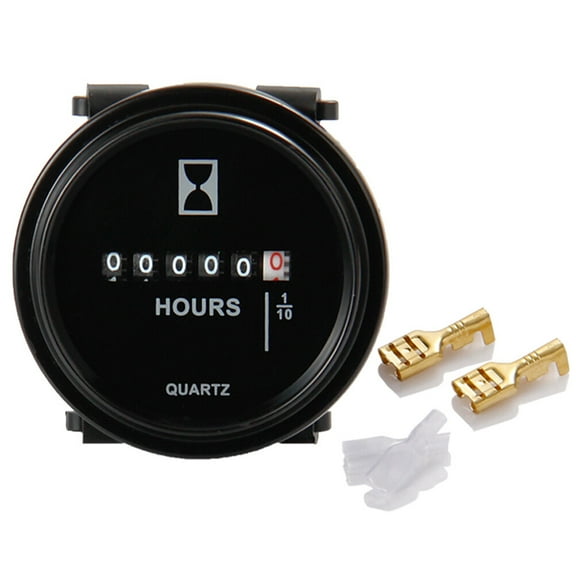 HEATSHAKING 1Set Hour Meter Dirt Bike with Black LCD Display for Outdoor Use and Engine Monitoring