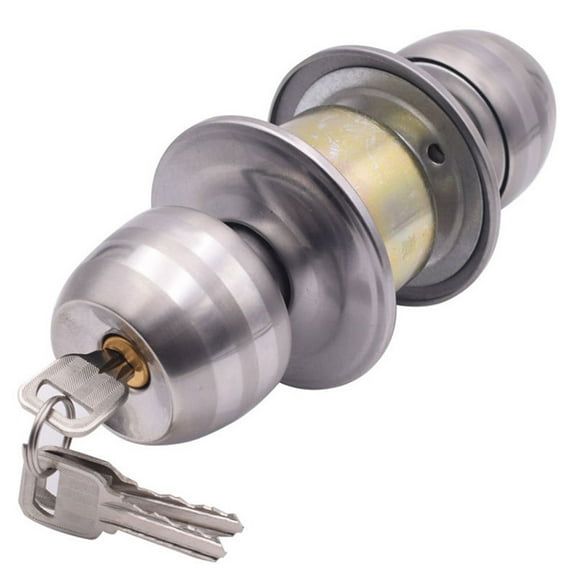 HEATSHAKING 1Set Stainless Steel Door Lock for Bedroom with Keyed Entry and Security